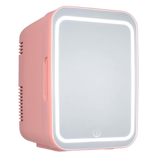 Skincare Fridge - 4L Mini Portable Fridge With 12V Charger By Pink